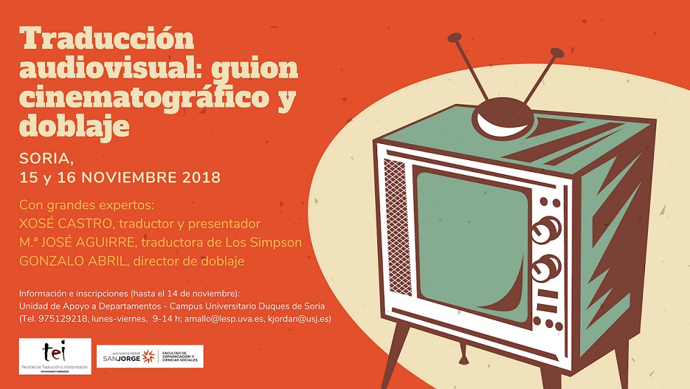 La Usj Organiza El Curso Traduccion Audiovisual Guion Cinematografico Y Doblaje