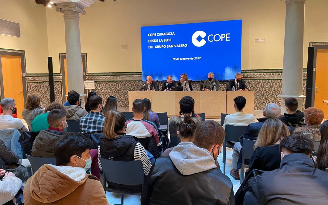 La sede del Grupo San Valero acoge la retransmisión de la programación local de COPE Zaragoza