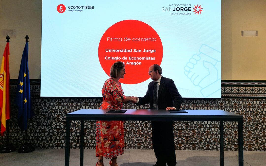 La Universidad San Jorge y el Colegio Oficial de Economistas de Aragón colaborarán para desarrollar actividades de interés común