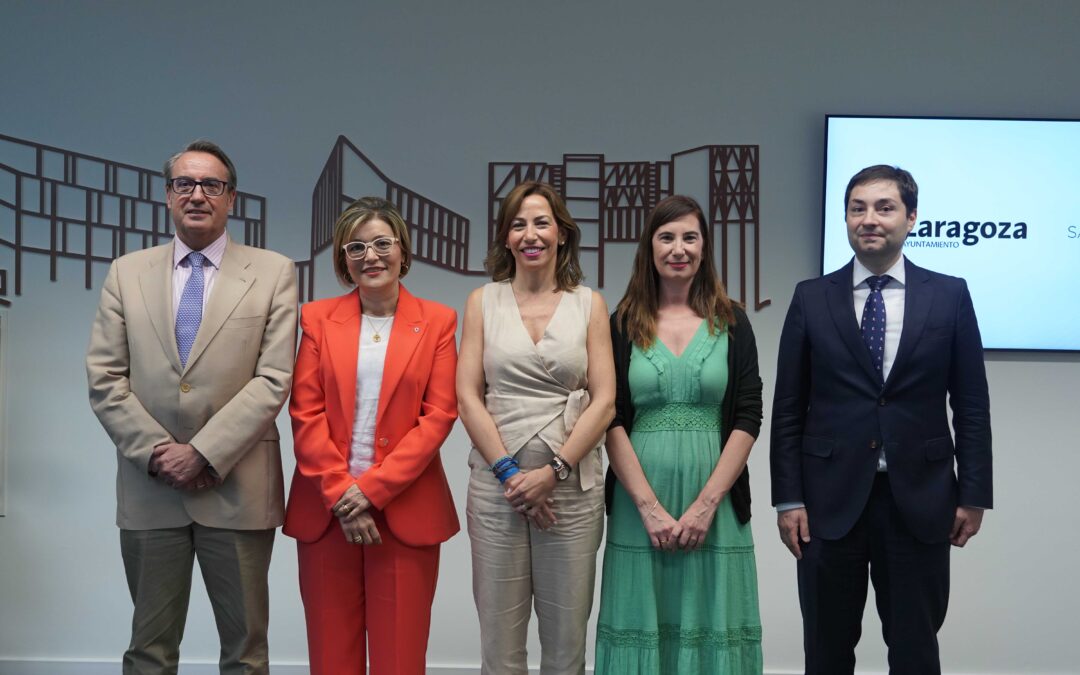 La alcaldesa de Zaragoza, Natalia Chueca, visita la Universidad San Jorge para conocer su proyecto educativo e investigador