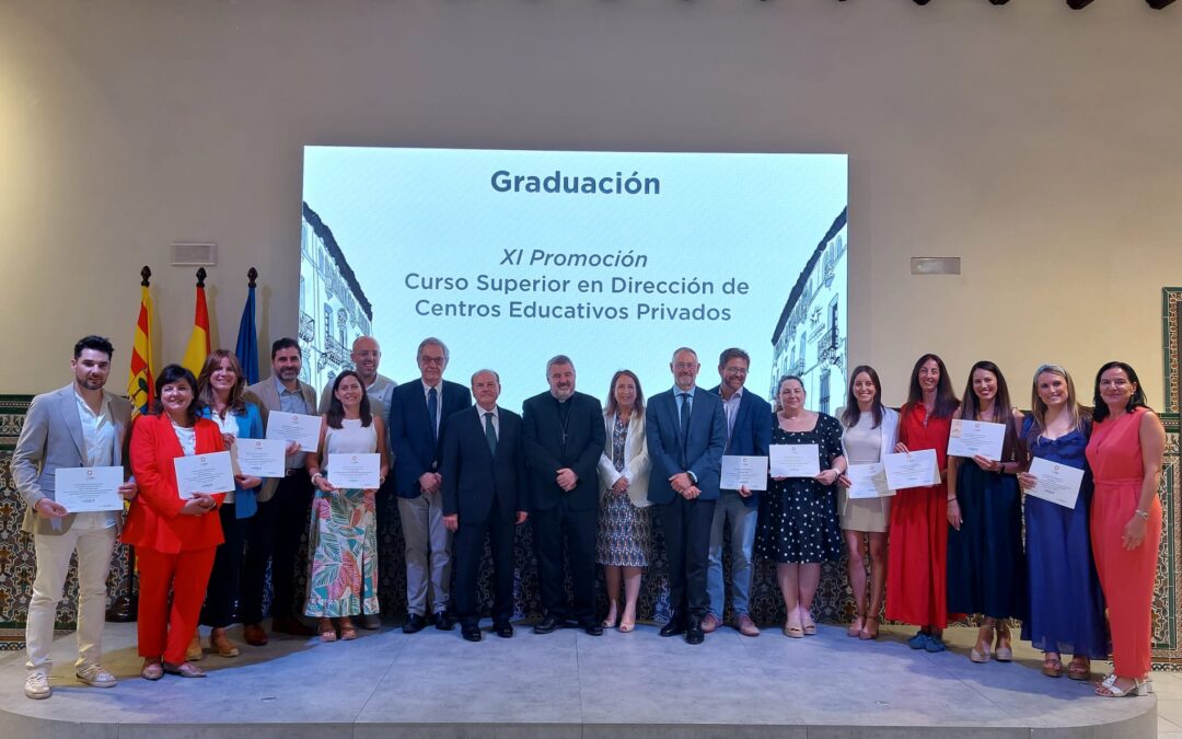 La Universidad San Jorge y Escuelas Católicas de Aragón celebran la graduación de la XI promoción del Curso Superior en Dirección de Centros Educativos Privados