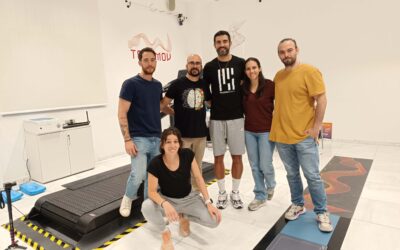 El futbolista Raúl Albiol y el atleta Carlos Mayo participan en una investigación en el Laboratorio TechMov de la USJ