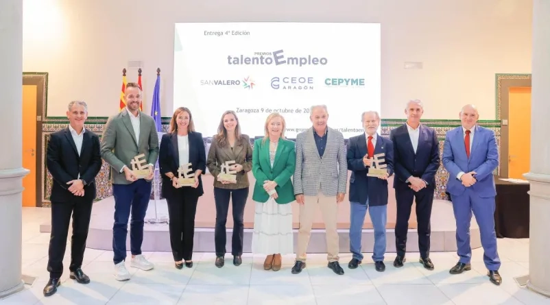 Sports Emotion, Libelium, Linking Talent y Asociación Guayente reciben los premios ‘Talento Empleo Aragón’ 2024