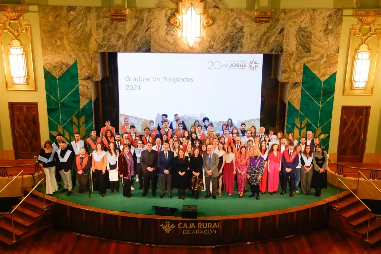 La Universidad San Jorge celebra la ceremonia de graduación de 280 alumnos de posgrado 